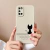 For Oppo A52 A72 A92 Case Butterfly Heart Simple Back Cover Soft Liquid Silicone Funda Camera Protection Anti Drop Phone Housing