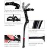 Telescopic bicycle stand, height-adjustable, aluminum, black
