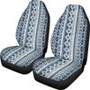 Car Universal Seat Cover Elastic Polyester Cloth Tribe Geometric Pattern Car Seat Cover