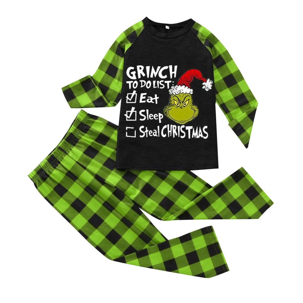 Комплект из топа и брюк с рождественскими принтами для всей семьи Одинаковые комплекты для всей семьи