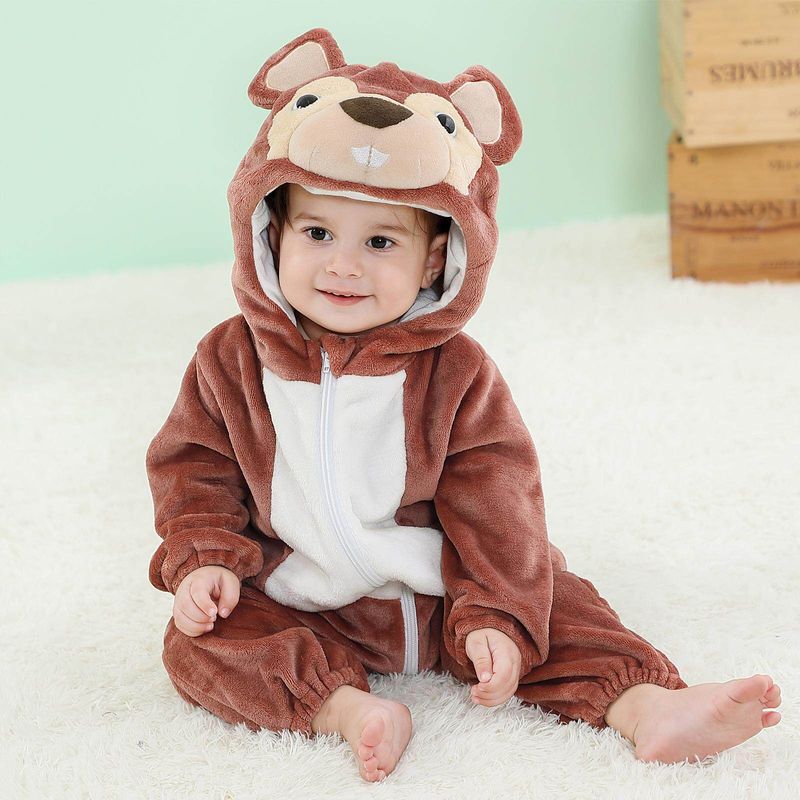 Newborn Baby Child Animal Jumpsuit Performance Wear Baby Cute Crawling Suit Baby Flannel Pajamas Costumes
