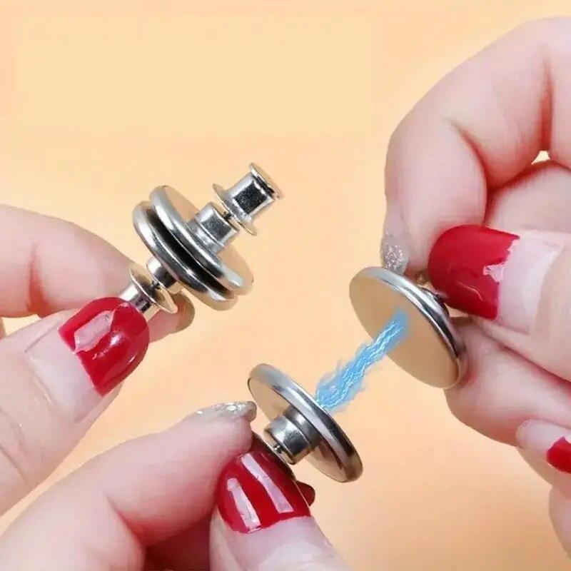 1-20PCS Curtain Magnetic Button Nail Free Detachable Window Curtain Close Magnet Buckle Drape Holders Magnetic Tiebacks