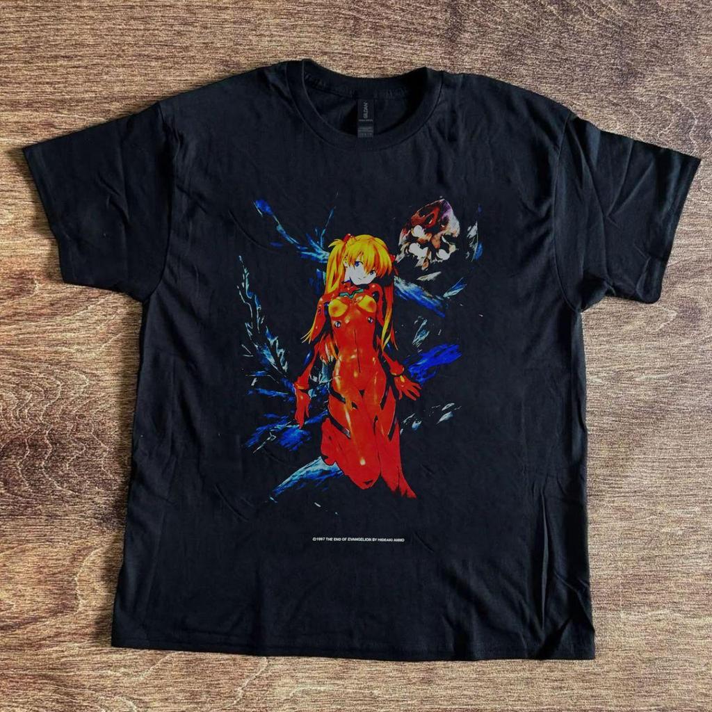 2026 Summer New Arrival Evangelion Pattern Street Style Print ShortSleeve TShirt Y2k Style Suitable For Both Unisex And Unisex