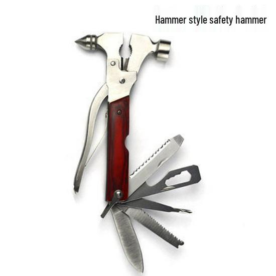 16-in-1 Multifunctional Car Safety Hammer and Axe for Outdoor Emergencies