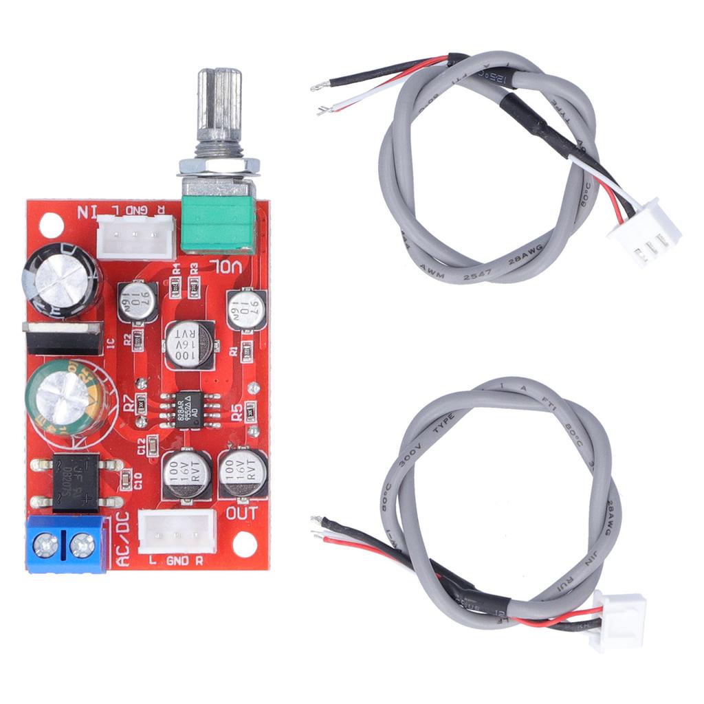 Плата предусилителя, одиночный модуль усилителя мощности, усилитель сабвуфера с потенциометром громкости AD828