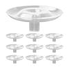 Clear Floating Flower Holder 10 Piece Set Hydroponic Stem Display Organizer for Vases, Floating Floral Arranger for Home Decor