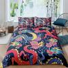Bedding Queen 3D Mythical Dragon Comfortable Duvet Quilt Cover Pillowcase Bedding Set Children Bedroom Decoration Home Textile