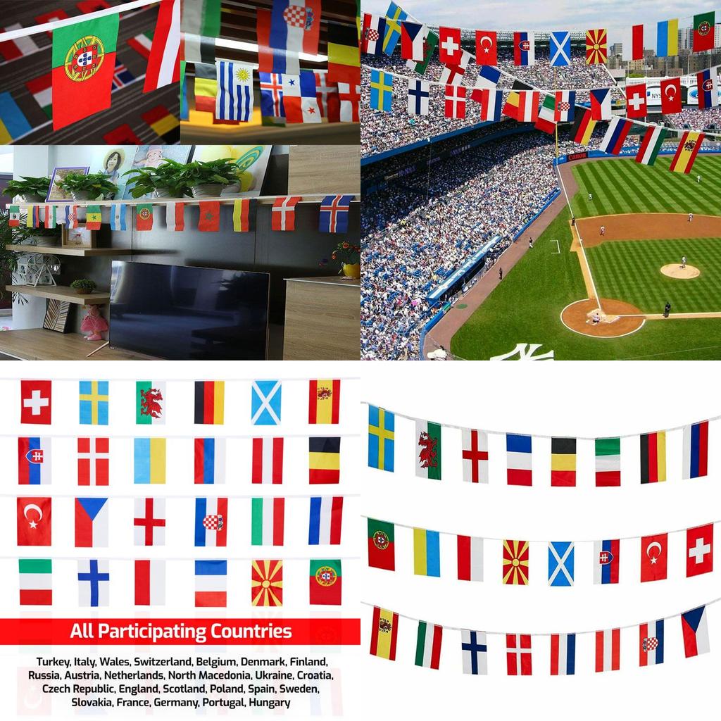 Флажки Евро 2021 Премиум Качества Турнирные Флаги Для Всех 24 Наций В Ярких Цветах