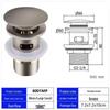 Stainless Steel Pop-up Sink Drain with Ceramic Cover