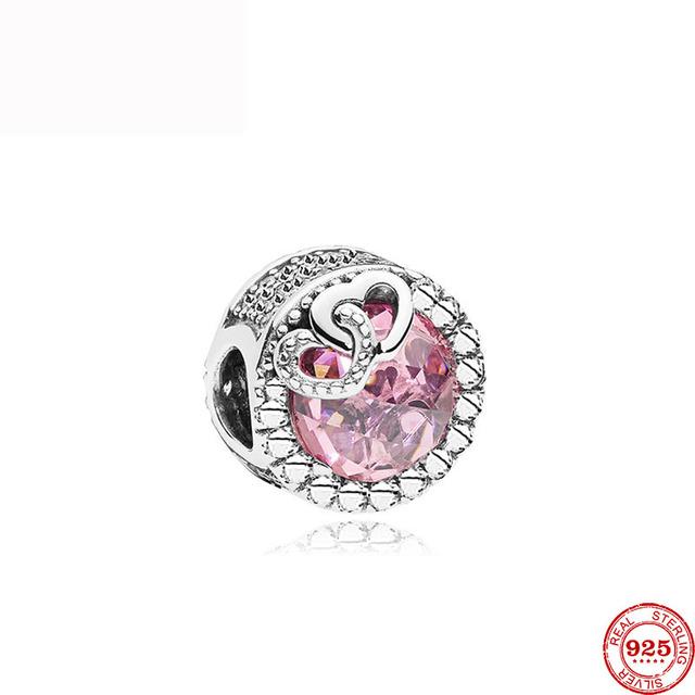 Стерлингового Серебра 925 пробы, розовый, муранский, я люблю маму, люблю, крест, сердце, сделай сам, тонкие бусины подходят для оригинального браслета-подвески, женские ювелирные изделия