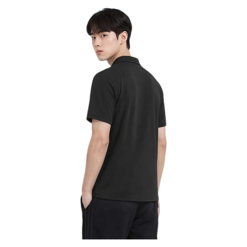 Adidas Men's Summer Quick-Dry Breathable Lightweight Loose Fit Blue Short Sleeve Polo T-Shirt