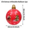 60 см надувной рождественский декорированный шар для улицы из ПВХ, гигантские большие шары, елочные украшения, игрушечный шар без света