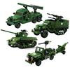 World War 2 WW2 Army Military Soldiers SWAT Halftrack Tank Destroyer Assemble Building Blocks Bricks Children's Toys Gift