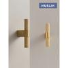 Nurlin Solid Brass Knurling Patterned Cabinet T-bar Extended Length 40 Inches Kitchen Appliances Dishwashers Refrigerators Pull
