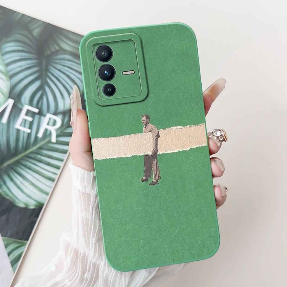 Fashion Panda Cover For Vivo V23 5G Case V2130 V2303 Soft Silicone TPU Fundas Phone Cases For Vivo V 23 V23 5G Back Cover Bumper