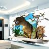3D настенные обои стерео мультяшный динозавр фон настенные обои детская комната гостиная домашний декор