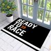 Ready To Race Front Floor Door Entrance Mat Motorcycle Carpet Garage Mat Racing Cool Moto Display Anti-Slip Home Decoration Rugs