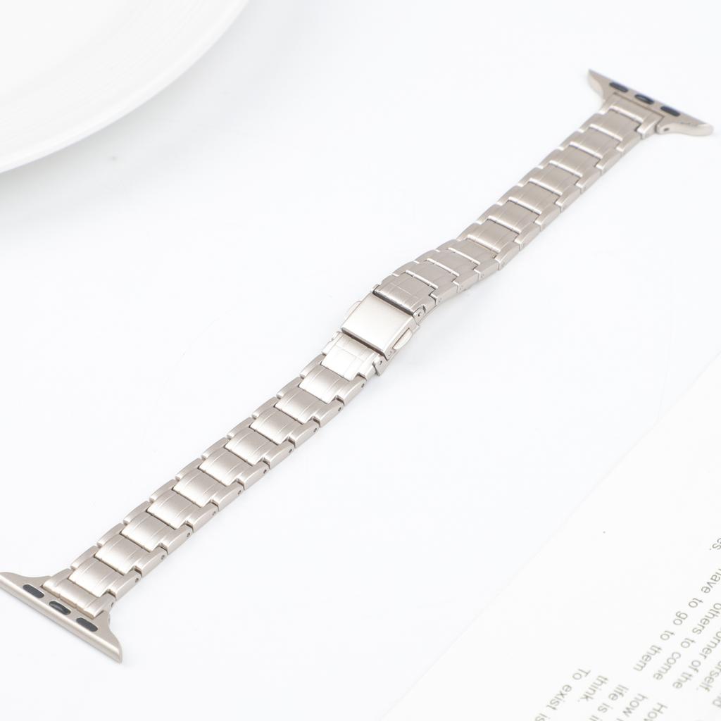 Slim Stainless Steel for Apple Watch band 40mm 44mm 46mm 49mm 38mm 41 42 45mm Metal Bracelet iWatch series 10 9 se Ultra2 strap