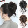 Короткий беспорядочный пушистый шиньон, пончик для волос, булочка, эластичная веревка для волос, резинка для волос, синтетический хвост, наращивание волос
