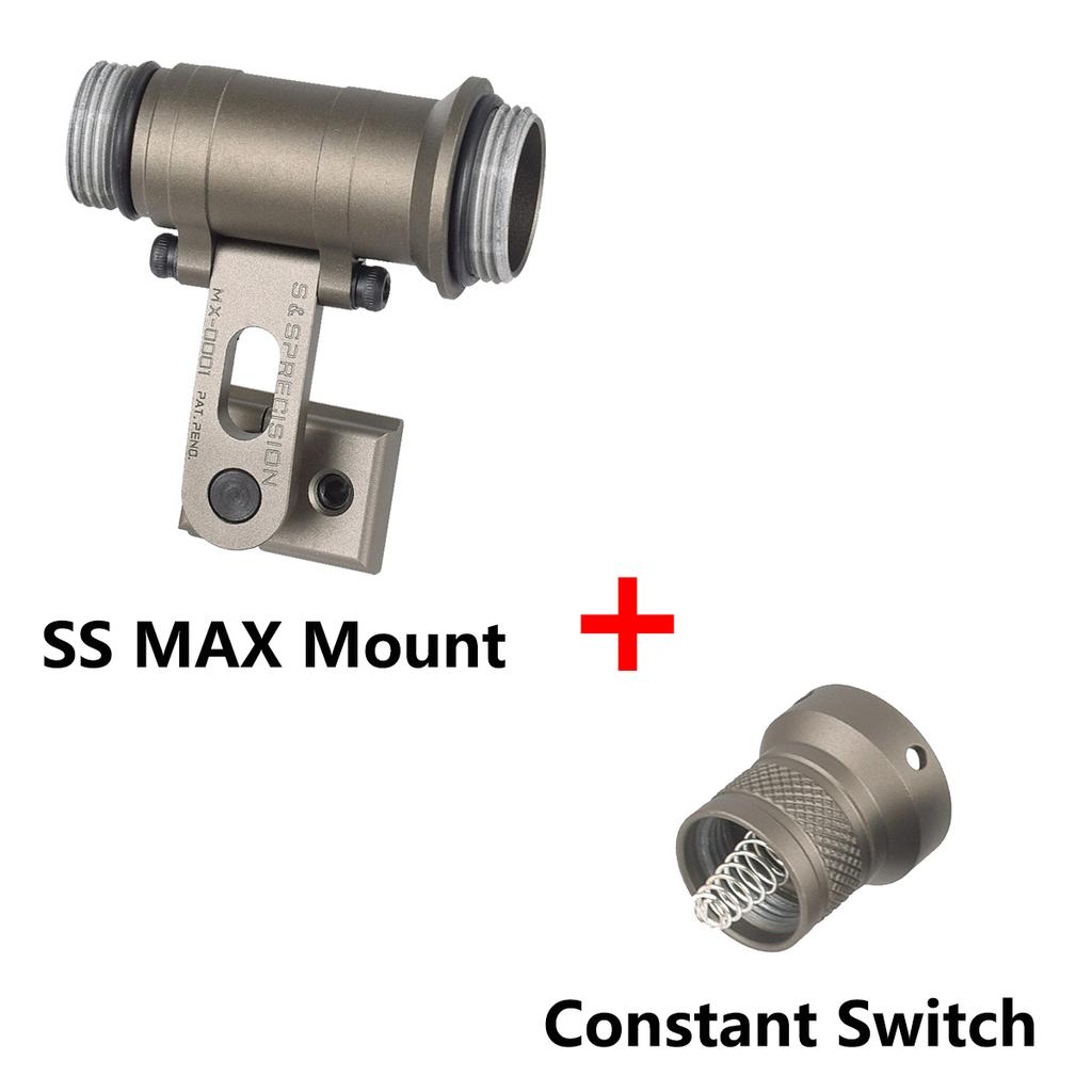 SS Precision MAX ARC Крепление на шлем для фонаря SureFire M300 M300B M300C M300V на шлем MICH2000 Fast, боковое крепление