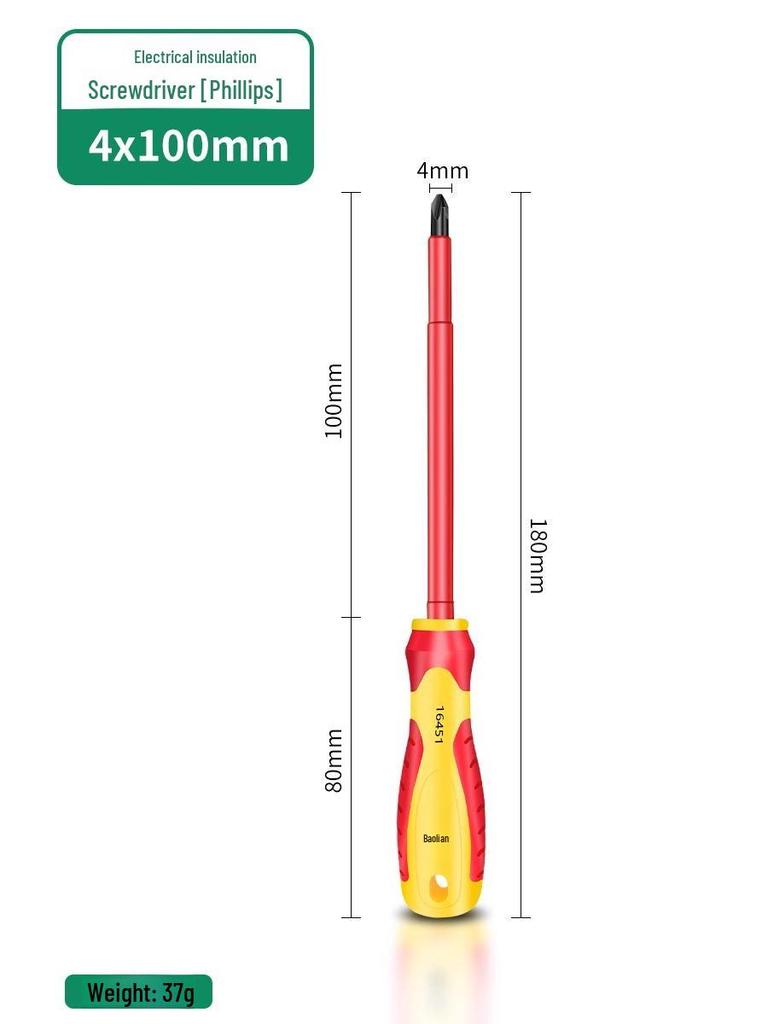 Insulated Magnetic Screwdriver Set - Phillips, Flathead & Torx for Electricians