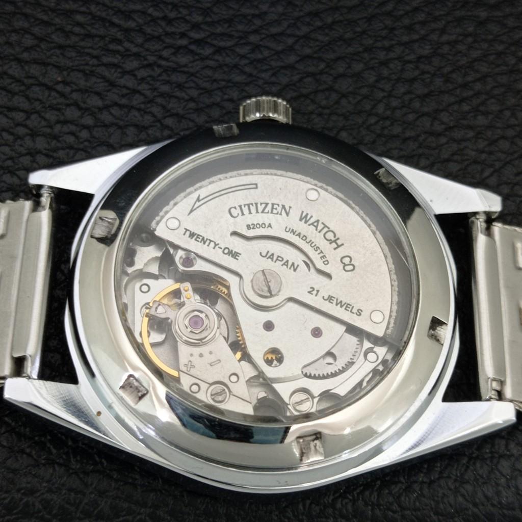 ВИНТАЖНЫЕ АВТОМАТИЧЕСКИЕ ЧАСЫ CITIZEN 8200 ВОССТАНОВЛЕННЫЕ ЯПОНИЯ МУЖСКИЕ С СИННИМ ЦИФЕРБЛАТОМ a446756-1