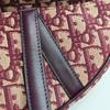 [Pre-Owned] Saddle Oblique Embroidered Classic Monogram Canvas Saddle Bag Mini - Excellent #4NK89T