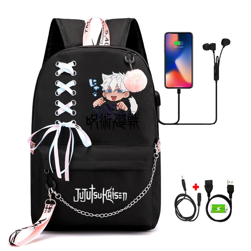Рюкзак в стиле аниме с принтом, школьная сумка для подростков, студентов, книжная сумка с героями мультфильмов, уличный рюкзак, детский рюкзак для мальчиков и девочек
