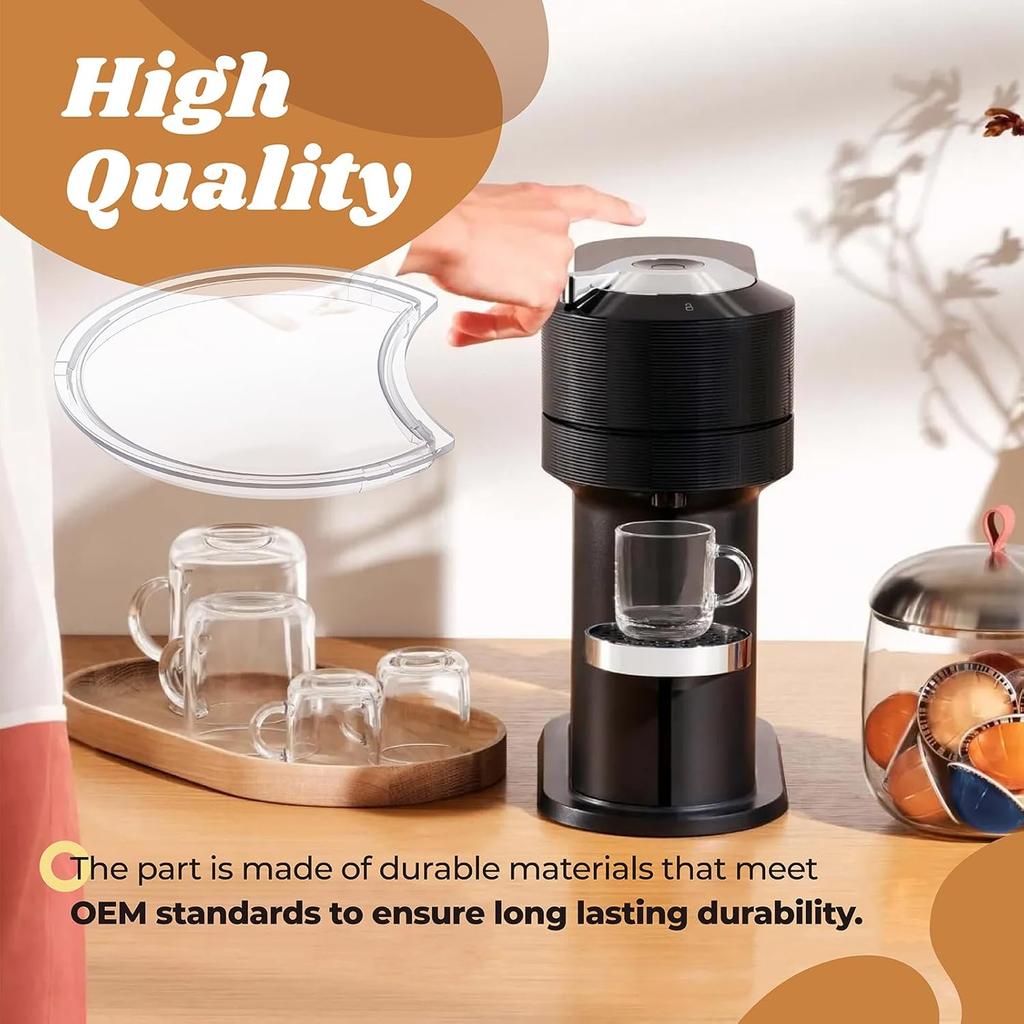 Water Tank Lid Cover Replacement for Nespresso Vertuo Next XN910B XN9105 XN910C Coffee Machine Replacement Parts for Krups Vertuo Next Espresso