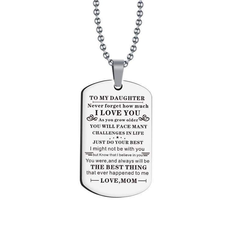 2023 Новая Мода Ювелирные Изделия Нержавеющая Сталь Военный Жетон Брелок Ожерелье Персонализируемый