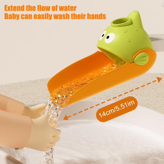 Children Faucet Extender Cartoon Worm Shape Splash-proof Adjustable Faucet Extender Bathroom Gadget