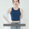 Весенне-летний новый женский модальный жилет с подкладкой на груди, бюстгальтер, цельный жилет, камзол для домашнего обслуживания, укороченный топ, женские майки