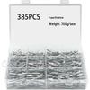 Набор из 385 заклепок: Популярные крепежные изделия для строительства и металлообработки