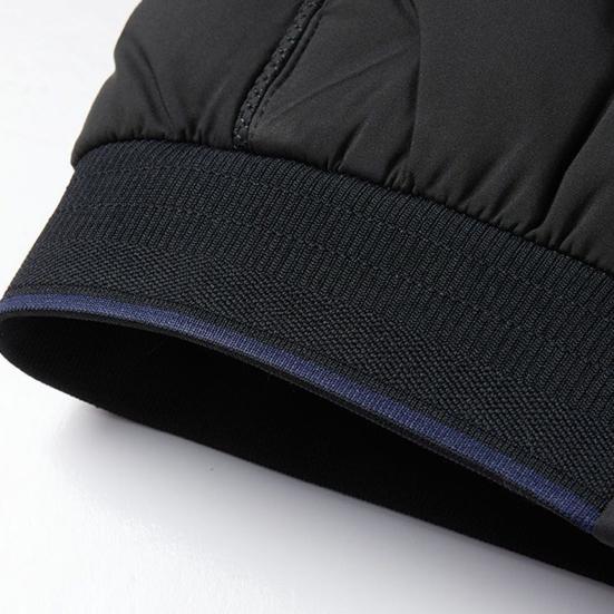 Мужское хлопковое пальто однотонное со стойкой воротником и длинными рукавами, в повседневном бейсбольном стиле