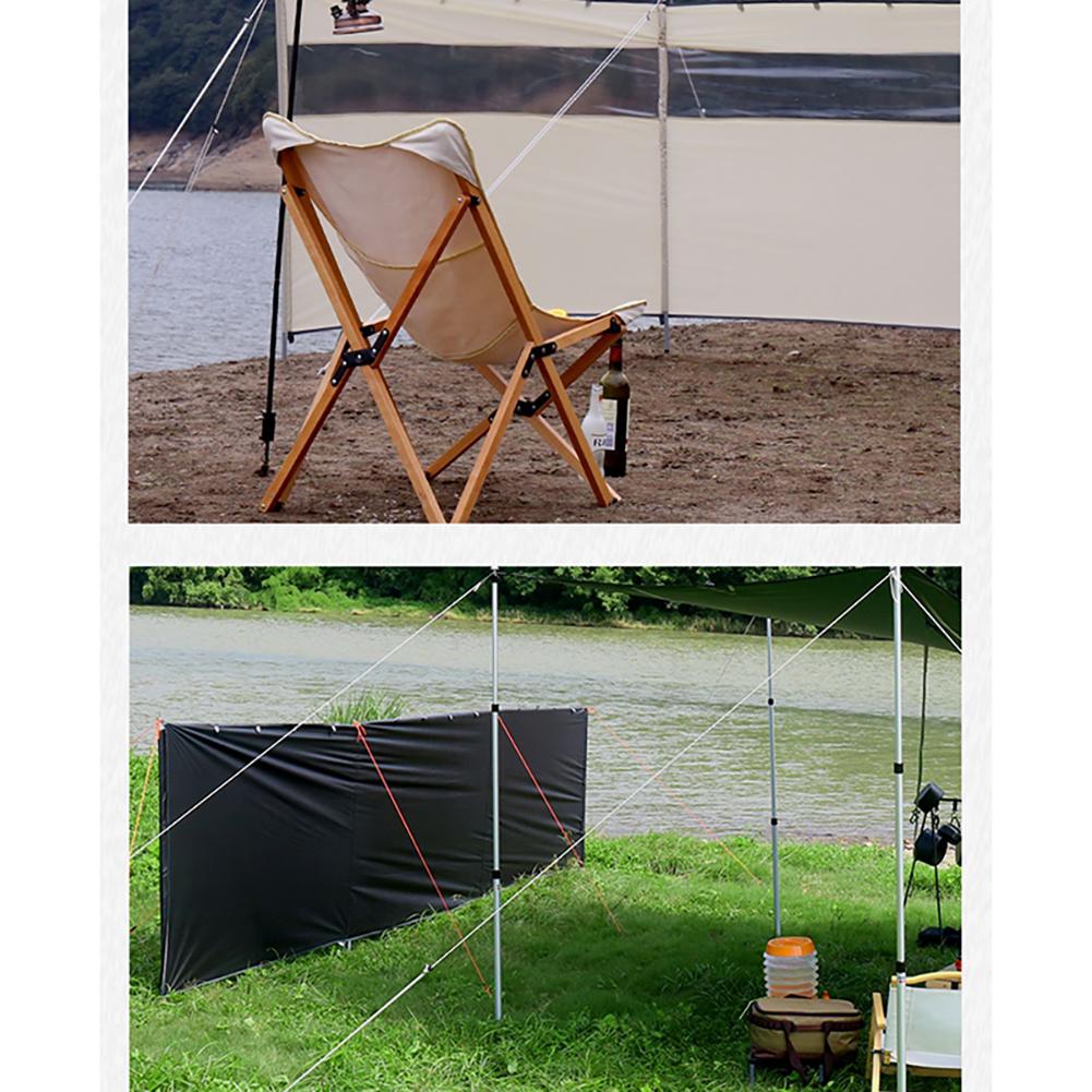 Outdoor Windshield Windproof Transparent Visual Strip Camping Screen Panel Partition Wall Divider