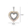 Подвеска-сердце из драгоценного камня, серебряный шарм 925 пробы, ювелирное украшение zivori, подвеска для нее