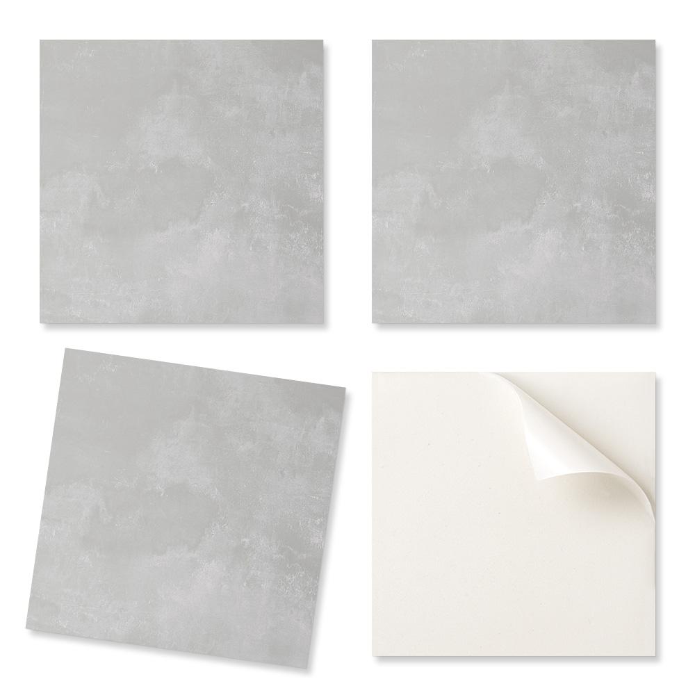 Set of Self-Adhesive Vinyl Tiles Abstract Texture Effect 9x30x30 cm