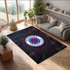 Rangers FC Футбол Футболный Узор Мягкий Ковер для Зоны Нескользящий Ковер для Пола в Помещении Спортивный Декоративный Коврик для Спальни