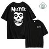 2023 New Men's 100% Cotton High Street Fashion Leisure Fun Skull Print Pattern High Quality Top Street Fitness S-4XL