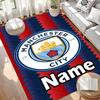 Custom Name Personalized Manchester City FC Print Carpet, Versatile Home Decor Rug, for Playroom, Apartment, Balcony, Entryway, Hallway Gift