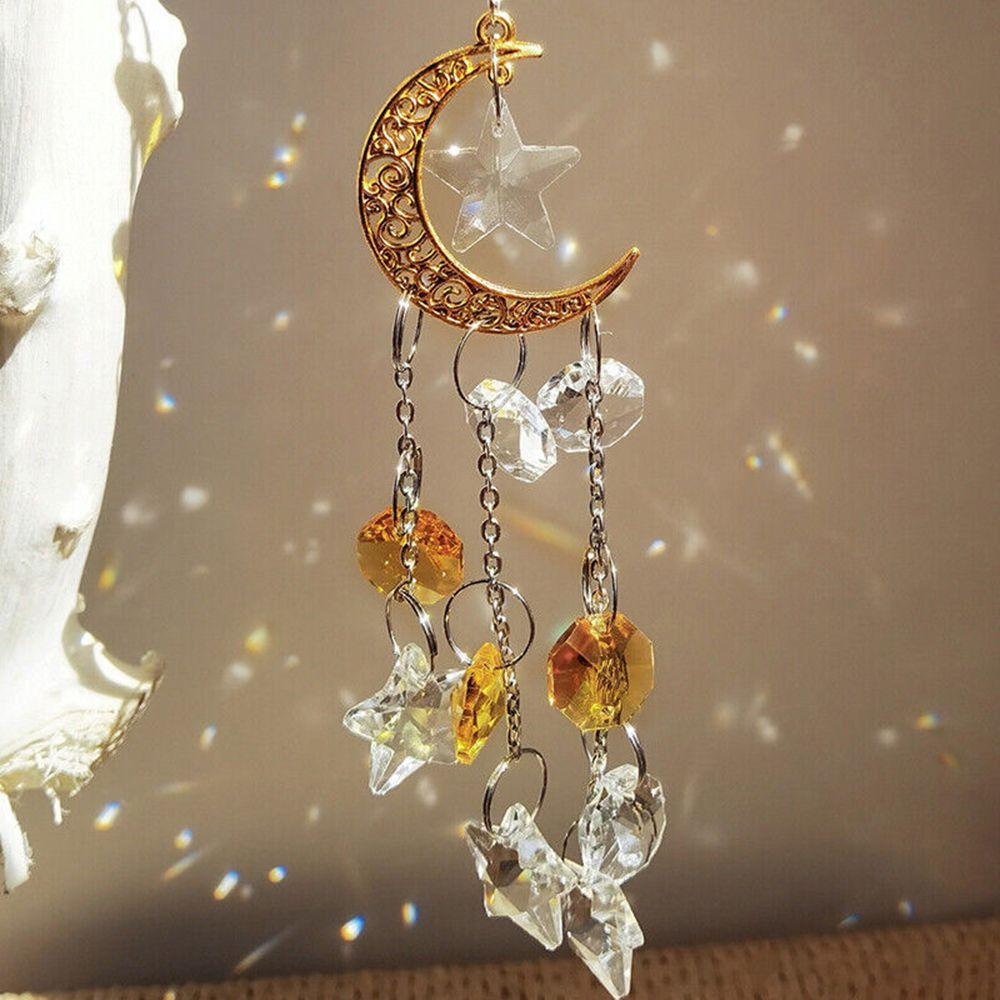 Decoration Indoor Outdoor Crystal Pendant Suncatcher Wind Chimes Hanging Ornament Handmade