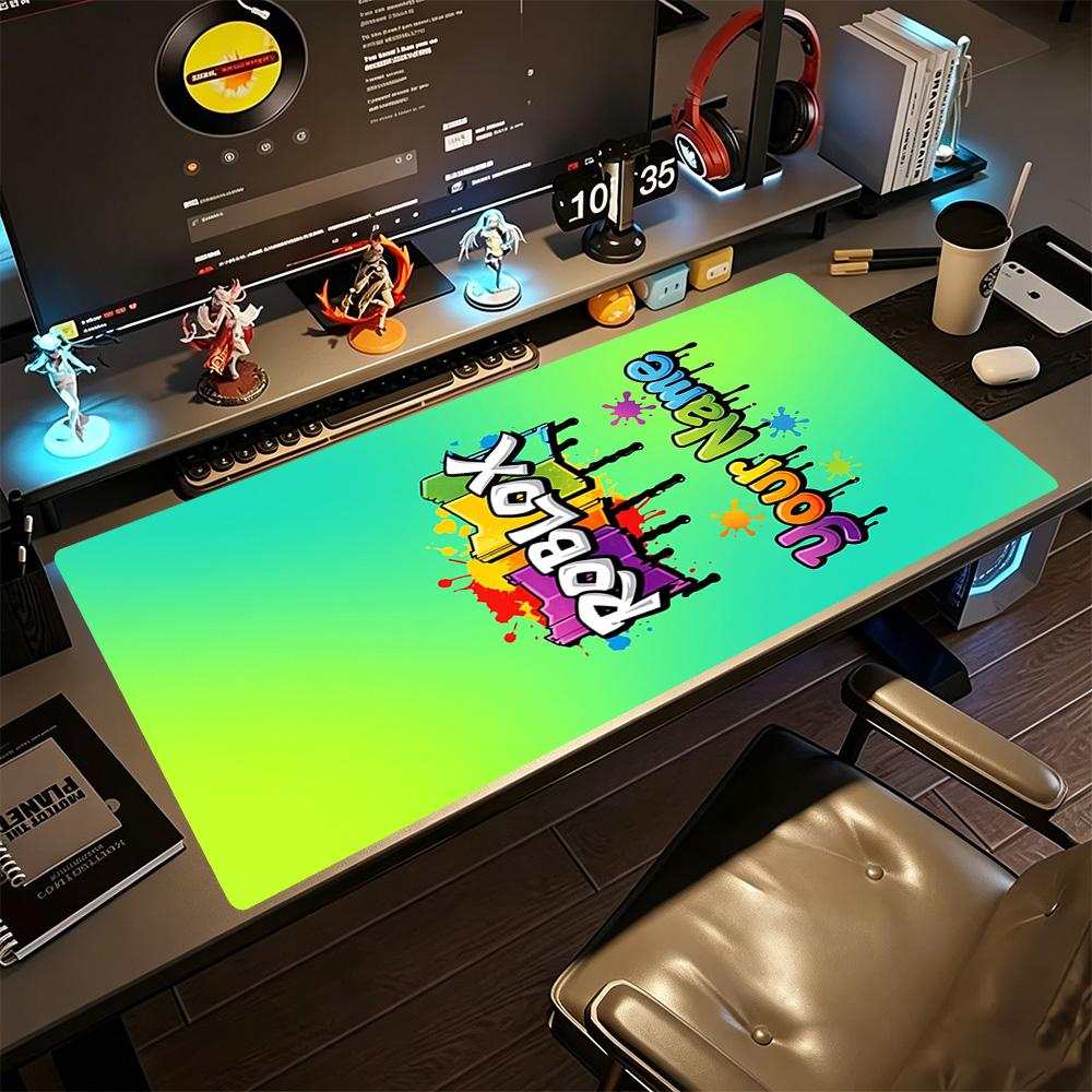 Roblox Customize Your Name Mouse Pad Gaming Laptop Mouse Pad Desktop Mouse Pad Non-Slip Rubber Base Gaming Accessories Ideal Gift for Gamers