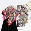 Satin Square Scarf 90cm Gift Silk Scarf Women'S Scarf Shawl Professional Elegant Scarf Sunscreen Scarf Shawl