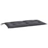 VidaXL Garden Bench Cushion, Bench Cover with String Ties, Waterproof Outdoor Cushion, Anthracite 361564