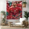 Cristiano Ronaldo Retro Tapestry Nordic Minimal Suitable For Studio Wall Bedroom Reading Corner All Season Exotic Pattern