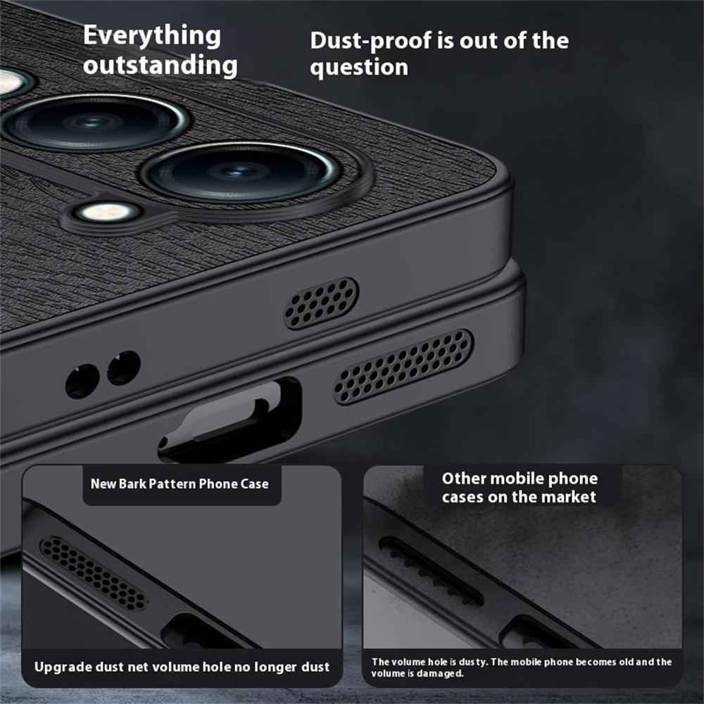 Для vivo Y04 4G Чехол Текстура дерева Покрытый ПУ кожей ПК ТПУ Чехол для телефона