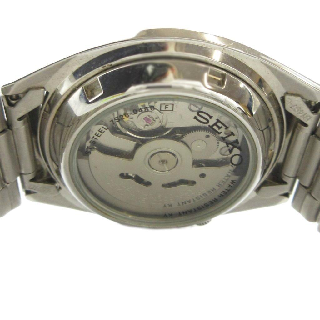 Автоматические часы SEIKO Five 5 с календарем и серебристым цветом 7S26-0480 Дата, GY18/ MQ Мужские