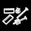 Plastic Bolts Toilet Hinge Screws White 2*Washers 6cm Screw