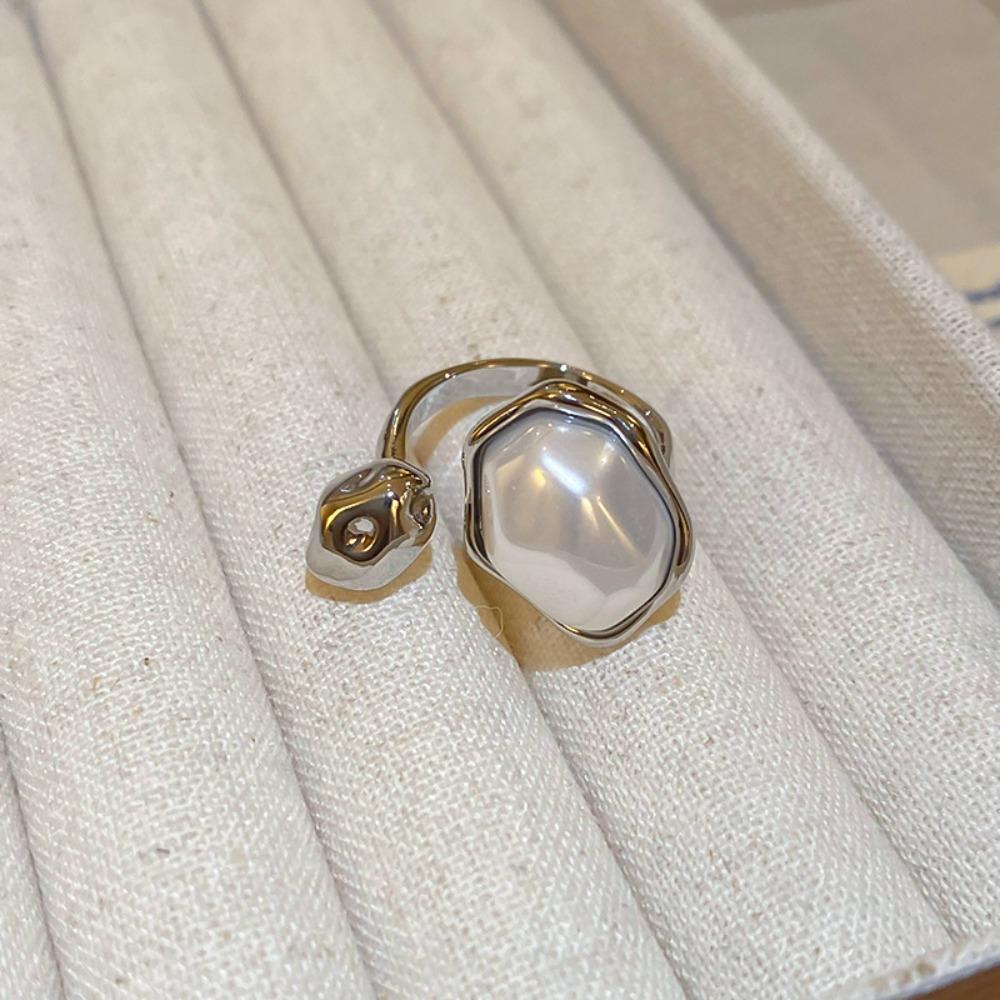 Ювелирные изделия Аксессуары Жемчужные Открытые Кольца Регулируемое Открытие Корейское Жемчужное Кольцо Элегантное Жемчужное Кольцо Вечеринка