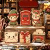 Vintage Xmas Party Table Decor 6Pcs Christmas Wooden Tabletop Signs, Sign Decor, Santa Winter Holiday Home Accents Snowman Reindeer Gingerbread House